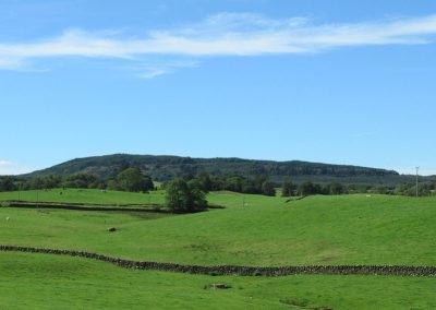 Mochrum Fell looking North West near Lower Ardmannoch. All 7 turbines (149.9m) would be visible up to 75m above the summit.